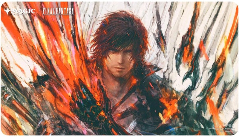 UltraPro - Final Fantasy x Universes Beyond Clive, First Shield of Rosaria/Summon Ifrit Double-Sided Playmat for Magic: The Gathering | Card Game Playmat, Final Fantasy Collectibles - Image 2